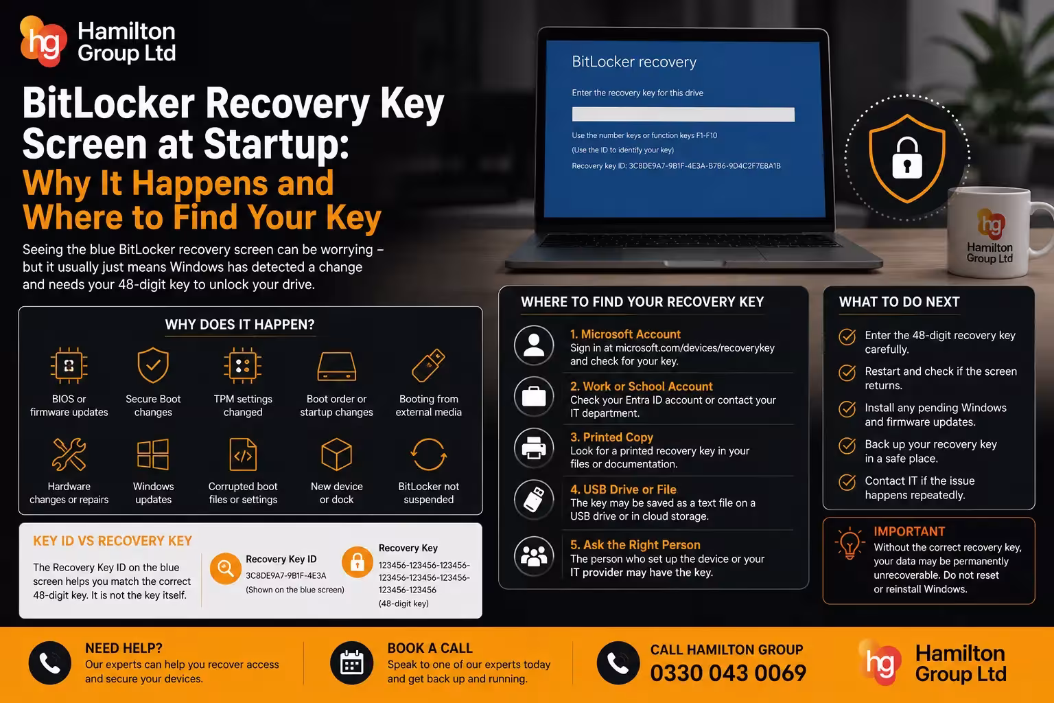 BitLocker Recovery Key Screen at Startup Why It Happens and Where to Find Your Key