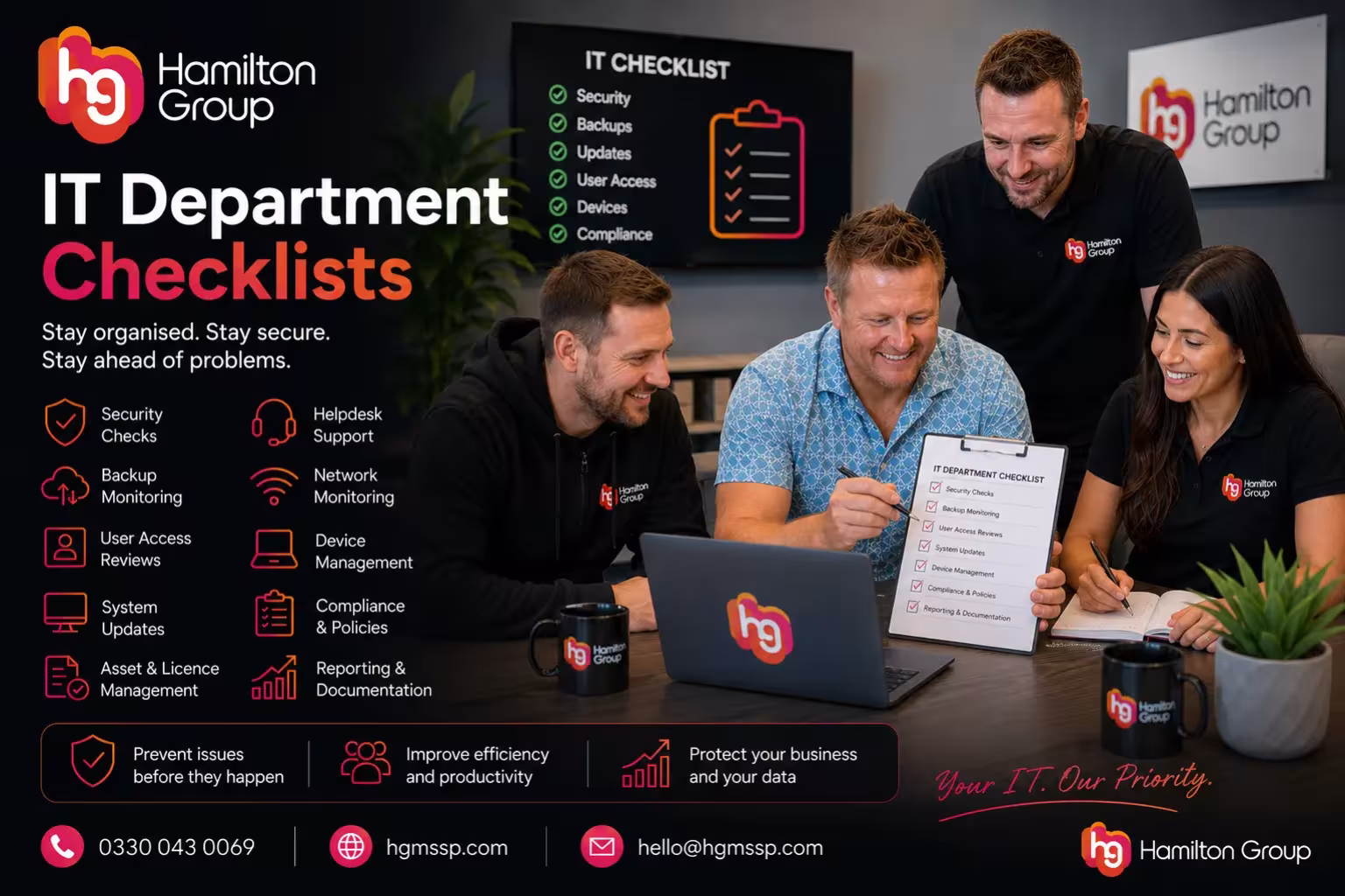 IT Department Checklists