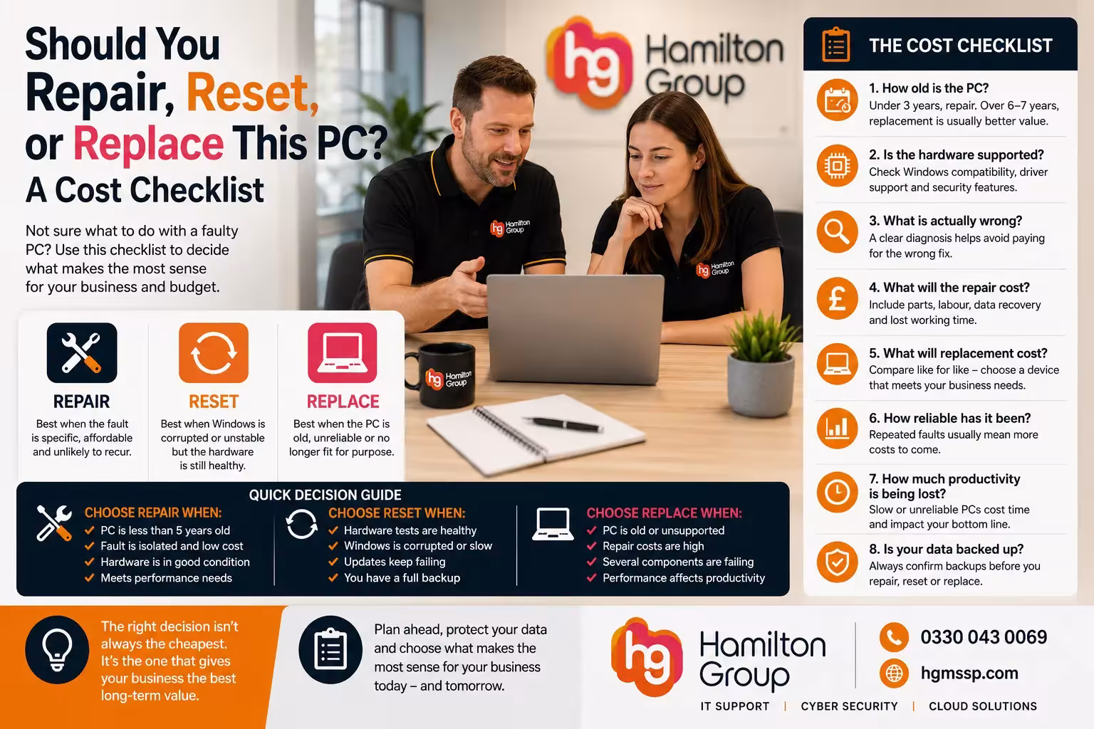 Should You Repair, Reset, or Replace This PC? A Cost Checklist