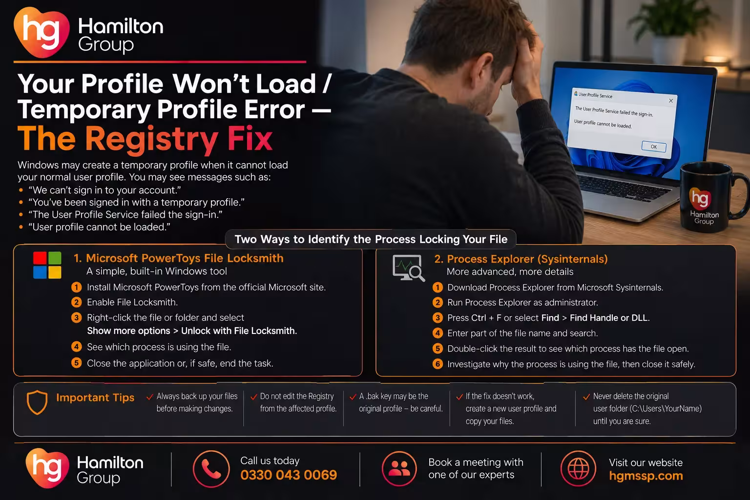 Your Profile Won’t Load _ Temporary Profile Error — The Registry Fix