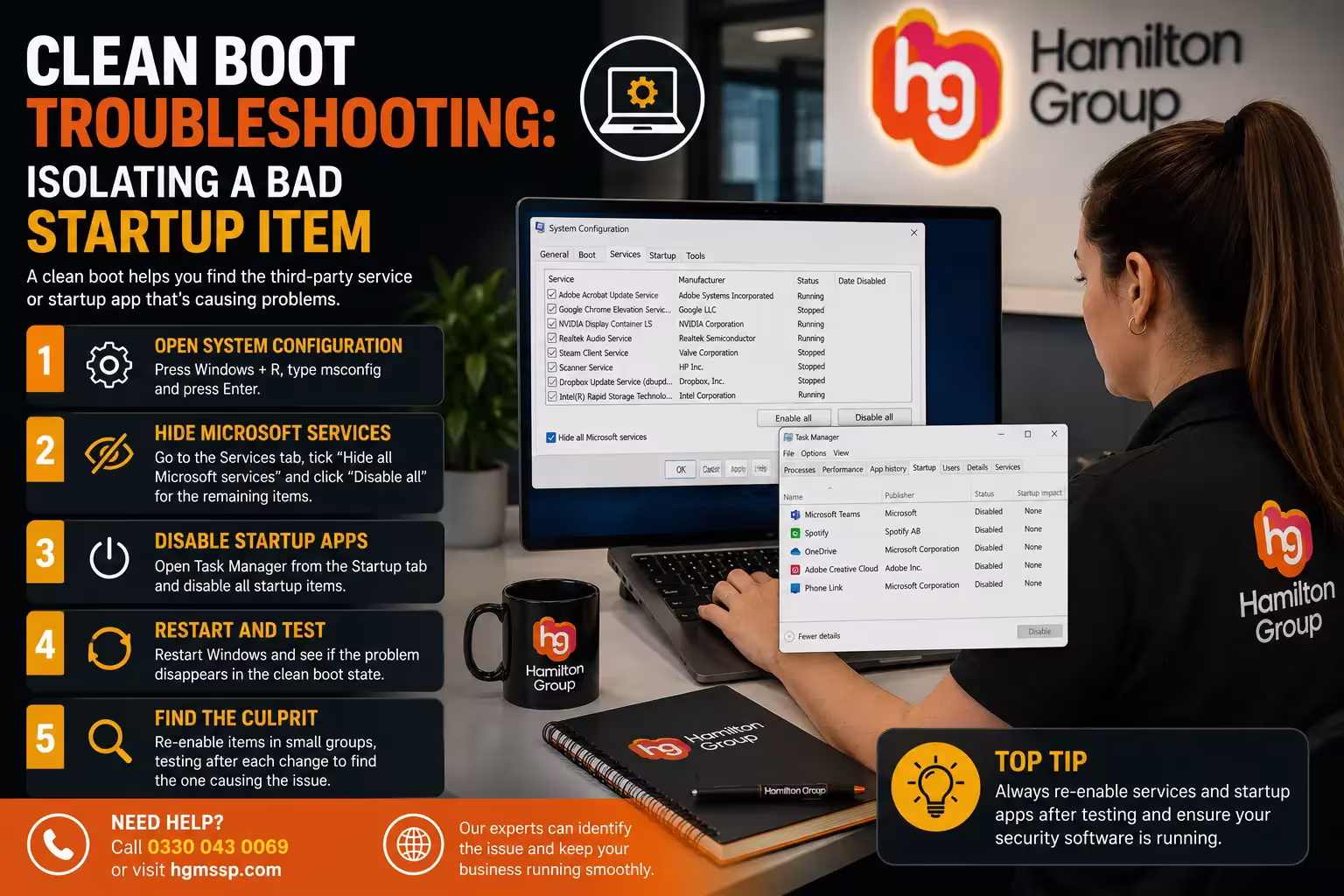 Clean Boot Troubleshooting Isolating a Bad Startup Item