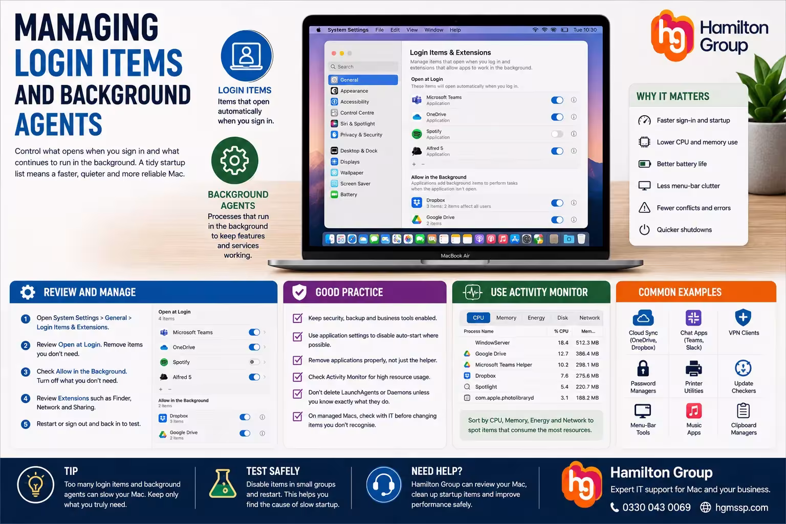 Managing Login Items and Background Agents on a Mac