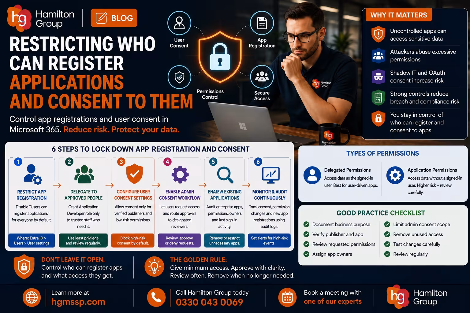 Restricting Who Can Register Applications and Consent to Them