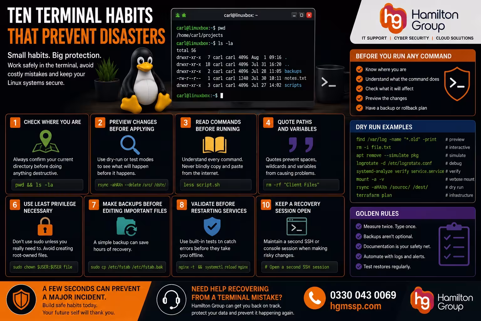 Ten Terminal Habits That Prevent Disasters