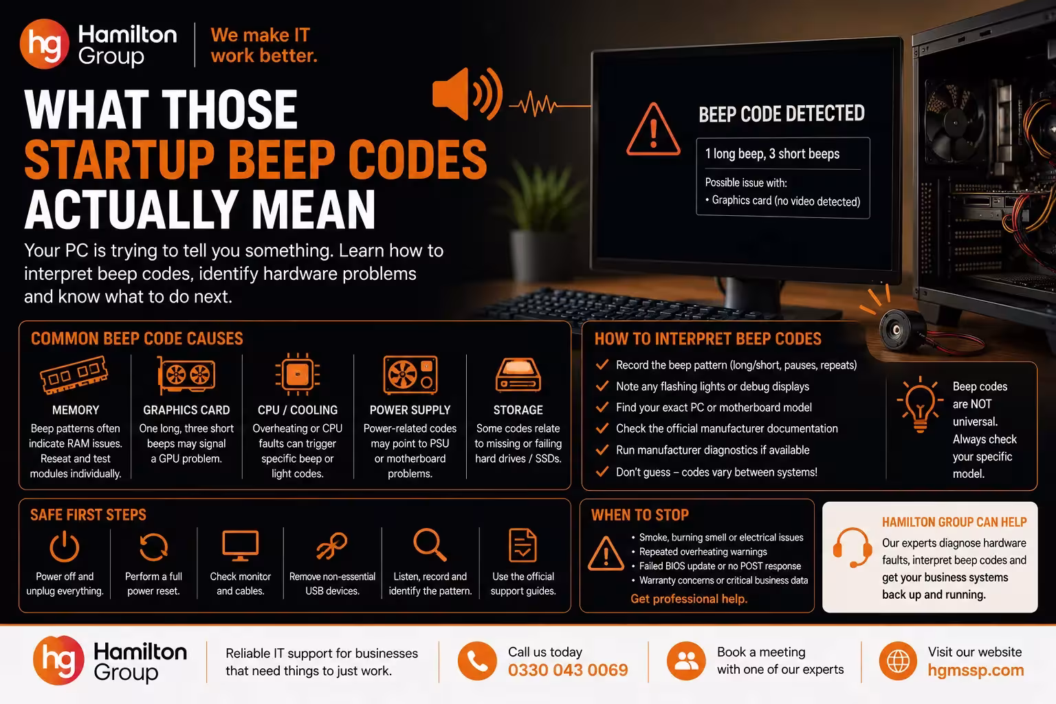 What Those Startup Beep Codes Actually Mean