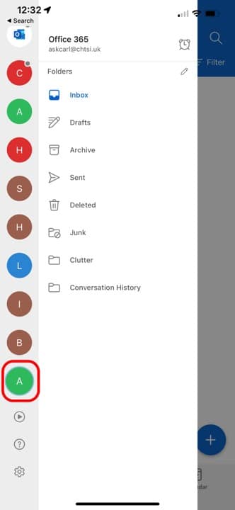 Search For Account Initial To Access Mailbox Search For Account Initial To Access Mailbox