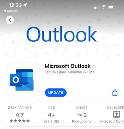 Download Outlook From the AppStore Download Outlook From the AppStore