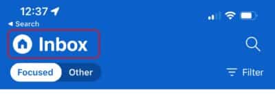 Tap Home Icon Download Outlook From the AppStore